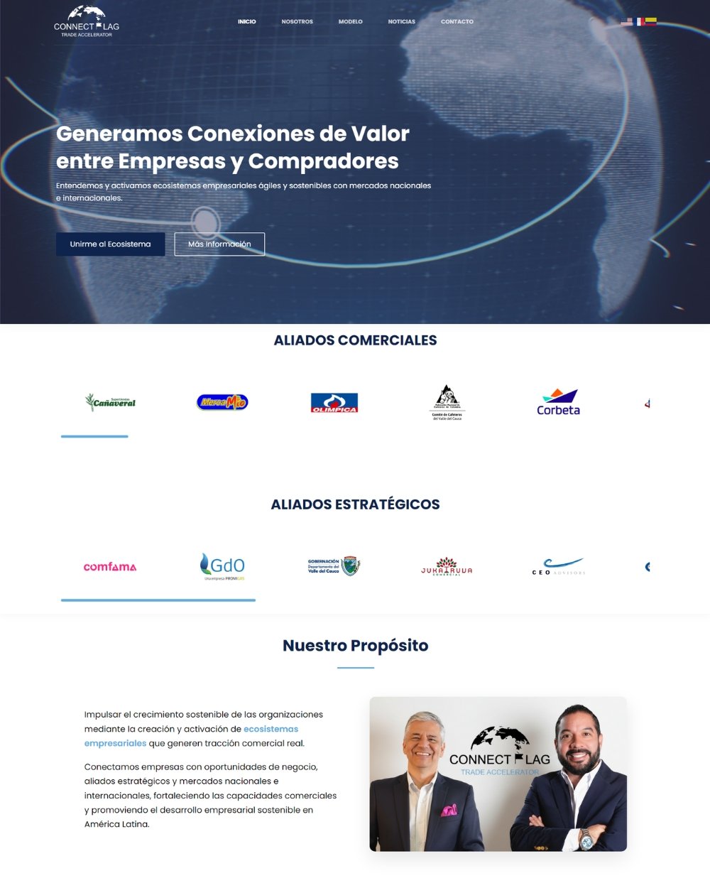ConnectFlag — Página web